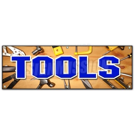 Signmission TOOLS BANNER SIGN power hand rental discount sales professional repair B-72 Tools